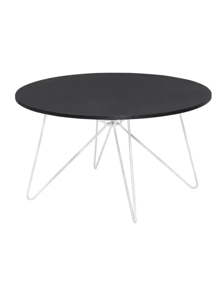 Măsuță cafea MIKEL NEW, living, 80x80x43 cm, MDF și metal | MobilaOK