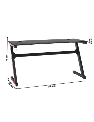 Masă de joc / birou, MACKENZIE 140cm, MDF cu folie PVC | MobilaOK