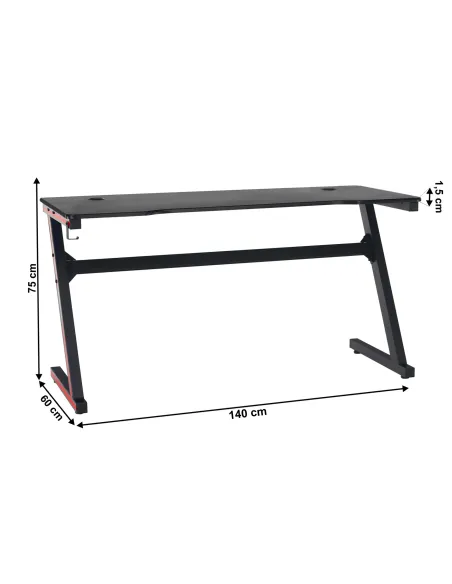 Masă de joc / birou, MACKENZIE 140cm, MDF cu folie PVC | MobilaOK