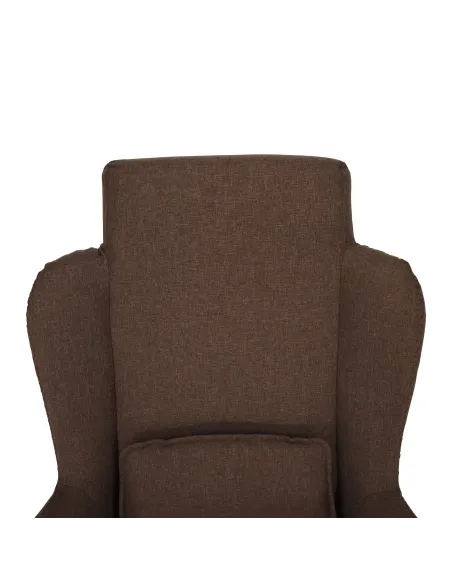 Fotoliu HARPER balansoar living, 75x110x83 cm, textil/lemn/metal | MobilaOK