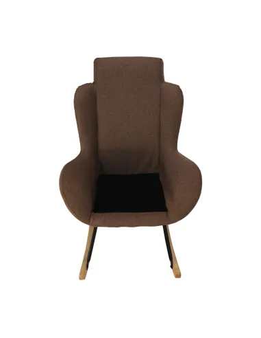 Fotoliu HARPER balansoar living, 75x110x83 cm, textil/lemn/metal | MobilaOK