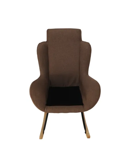 Fotoliu HARPER balansoar living, 75x110x83 cm, textil/lemn/metal | MobilaOK