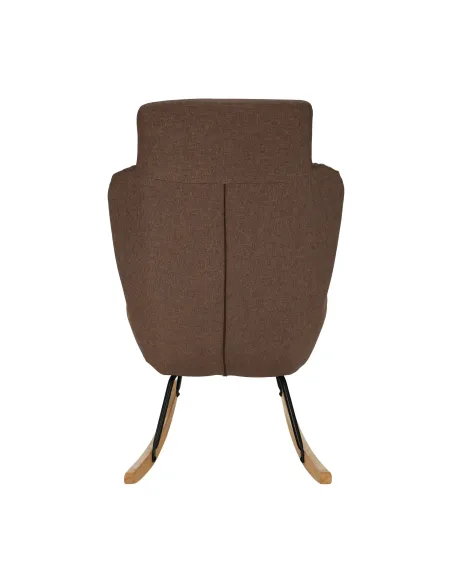 Fotoliu HARPER balansoar living, 75x110x83 cm, textil/lemn/metal | MobilaOK