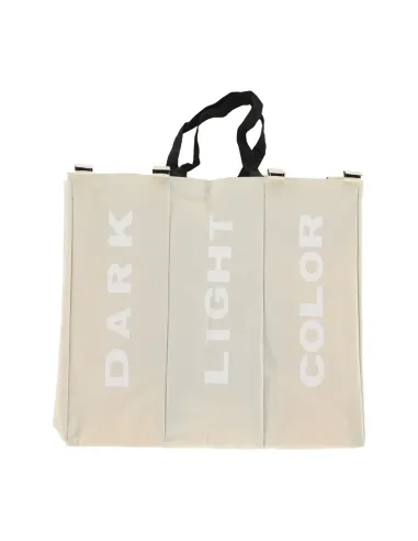 Coș de rufe LAUNDRY NEW TYP 3, baie/cameră utilitară, 62x35x60 cm, Pânză/Metal | MobilaOK