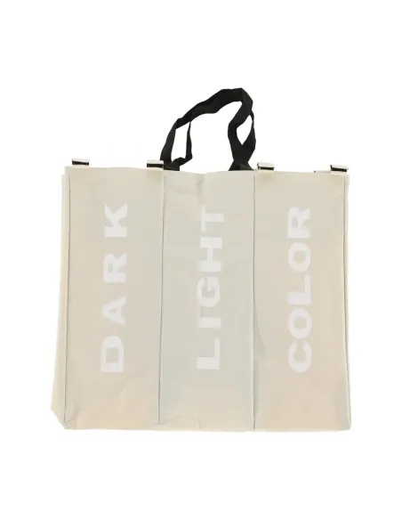 Coș de rufe LAUNDRY NEW TYP 3, baie/cameră utilitară, 62x35x60 cm, Pânză/Metal | MobilaOK