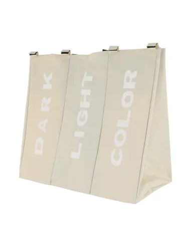 Coș de rufe LAUNDRY NEW TYP 3, baie/cameră utilitară, 62x35x60 cm, Pânză/Metal | MobilaOK