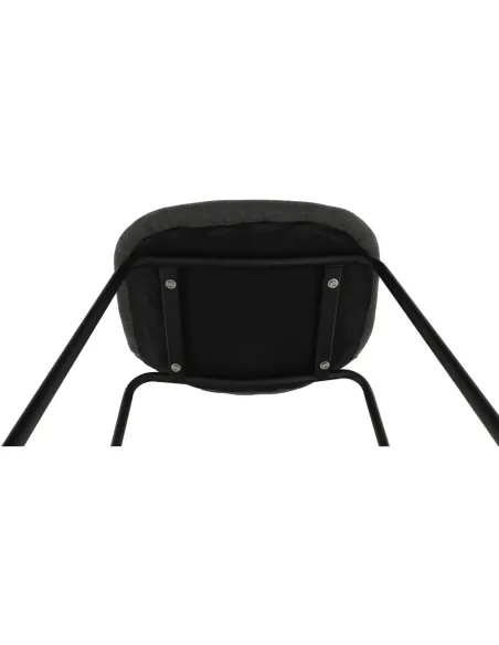 Scaun bar MARIOLA 2 NEW, bucătărie/bar, 49x51x101 cm, textil gri/metal | MobilaOK