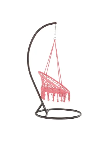 Scaun suspendabil AMADO 2 NEW, interior/exterior, 80x120 cm, Metal/Bumbac | MobilaOK