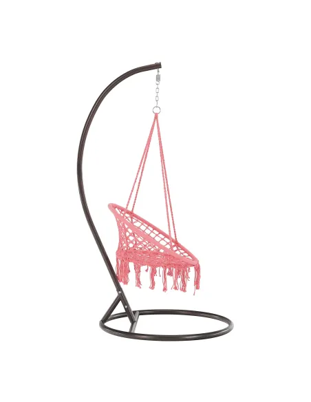 Scaun suspendabil AMADO 2 NEW, interior/exterior, 80x120 cm, Metal/Bumbac | MobilaOK