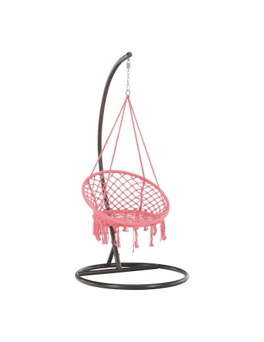 Scaun suspendabil AMADO 2 NEW, interior/exterior, 80x120 cm, Metal/Bumbac | MobilaOK