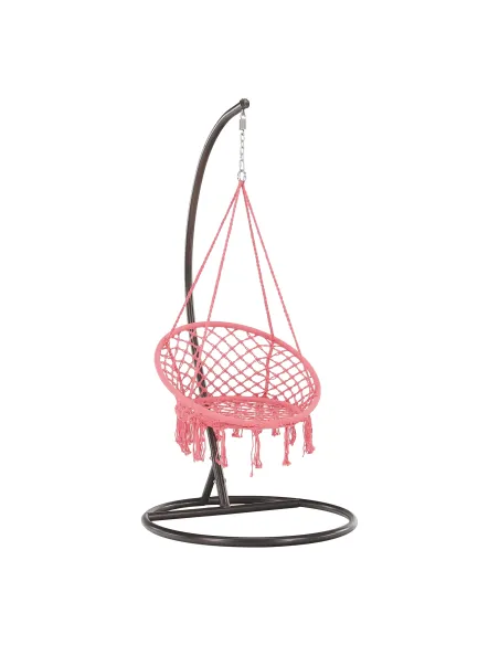 Scaun suspendabil AMADO 2 NEW, interior/exterior, 80x120 cm, Metal/Bumbac | MobilaOK