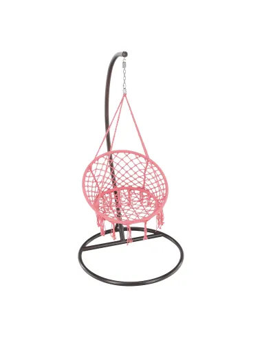 Scaun suspendabil AMADO 2 NEW, interior/exterior, 80x120 cm, Metal/Bumbac | MobilaOK