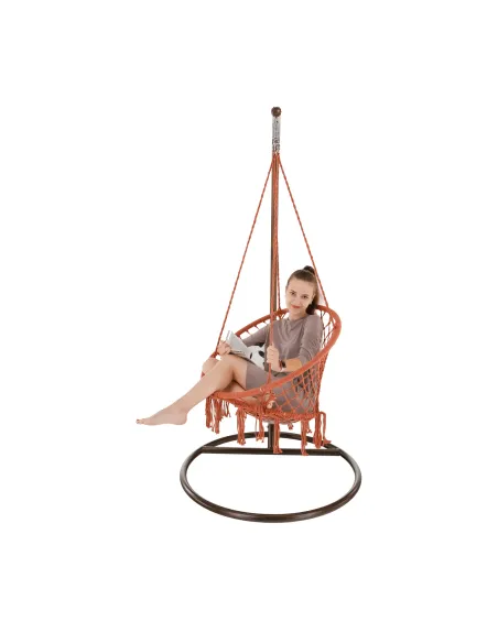 Scaun suspendabil AMADO 2 NEW, living/terasă, 80x120 cm, Metal și Bumbac | MobilaOKAnalizând datele, structura corectă este:1.  