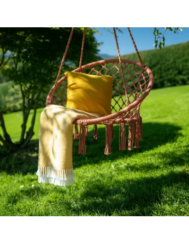 Scaun suspendabil AMADO 2 NEW, living/terasă, 80x120 cm, Metal și Bumbac | MobilaOKAnalizând datele, structura corectă este:1.  