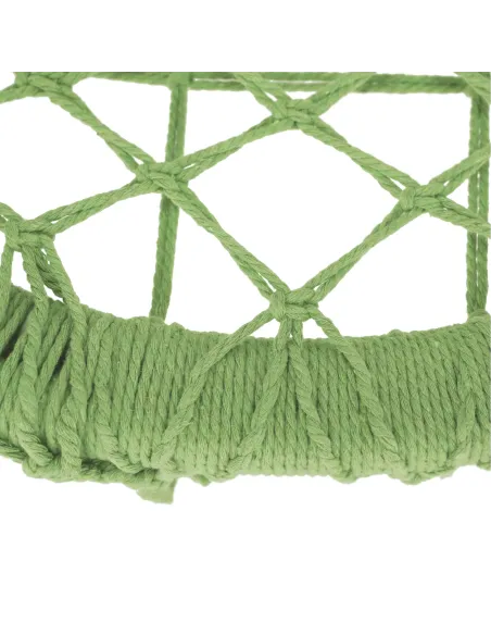 Scaun suspendabil AMADO 2, verde, pentru exterior/interior, 80x120 cm, metal și bumbac | MobilaOK