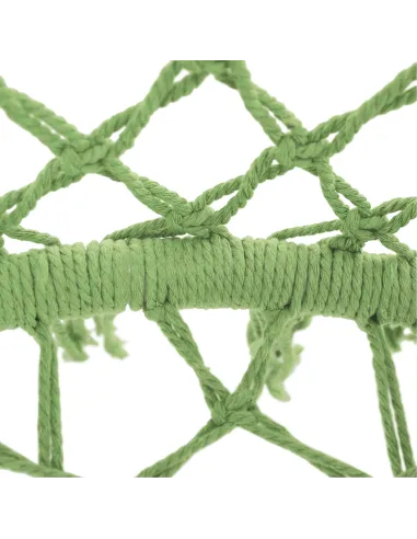 Scaun suspendabil AMADO 2, verde, pentru exterior/interior, 80x120 cm, metal și bumbac | MobilaOK
