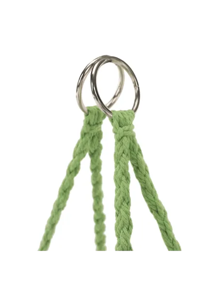Scaun suspendabil AMADO 2, verde, pentru exterior/interior, 80x120 cm, metal și bumbac | MobilaOK