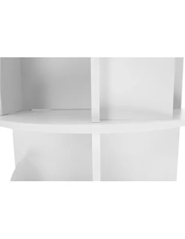 Etajeră RAFT PIVOTANT ERION, living/dormitor/birou, 45.5x45.5x158 cm, PAL laminat alb | MobilaOK