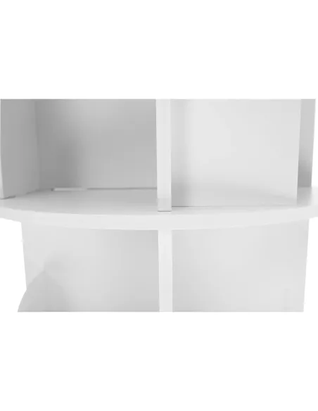 Etajeră RAFT PIVOTANT ERION, living/dormitor/birou, 45.5x45.5x158 cm, PAL laminat alb | MobilaOK