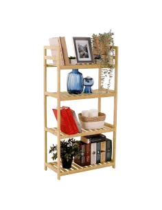 Raft FIORE, living/dormitor/birou, 53x26x100 cm, Bambus natural | MobilaOK 2