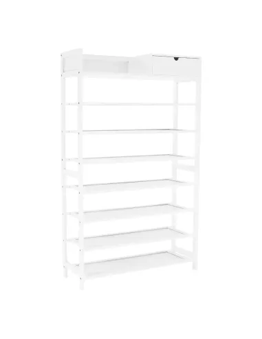 Dulap pantofi, KATLEY, hol/coridor, 70x25x117 cm, Bambus lacuit | MobilaOK