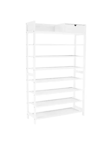 Dulap pantofi, KATLEY, hol/coridor, 70x25x117 cm, Bambus lacuit | MobilaOK