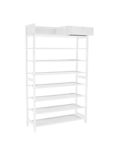 Dulap pantofi, KATLEY, hol/coridor, 70x25x117 cm, Bambus lacuit | MobilaOK
