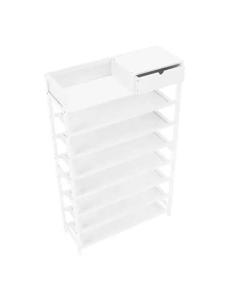 Dulap pantofi, KATLEY, hol/coridor, 70x25x117 cm, Bambus lacuit | MobilaOK