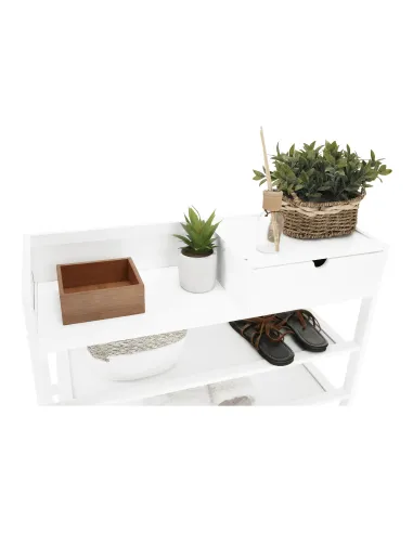 Dulap pantofi, KATLEY, hol/coridor, 70x25x117 cm, Bambus lacuit | MobilaOK