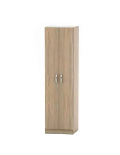 Dulap BETTY 2 dormitor/hol, 60x220x56.6 cm, PAL melaminat stejar sonoma | MobilaOK
