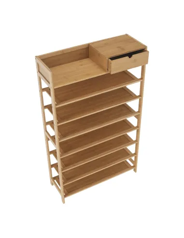 Suport pantofi, KATLEY, hol/coridor, 70x25x117 cm, bambus | MobilaOK