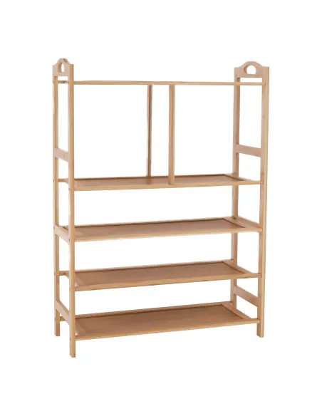 Suport pentru pantofi, AVIRO, hol/dormitor/dressing, 68x26x95 cm, Bambus lăcuit | MobilaOK