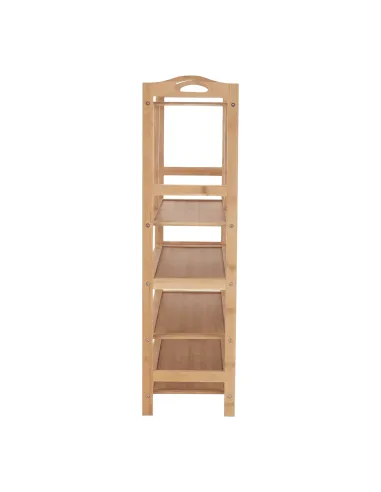 Suport pentru pantofi, AVIRO, hol/dormitor/dressing, 68x26x95 cm, Bambus lăcuit | MobilaOK