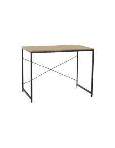 Birou, stejar / negru, 90x60 cm, MELLORA | MobilaOK