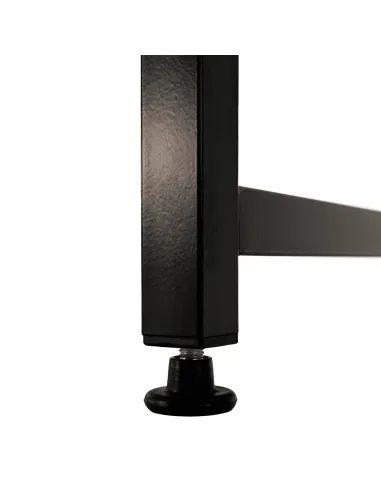Birou, stejar / negru, 90x60 cm, MELLORA | MobilaOK