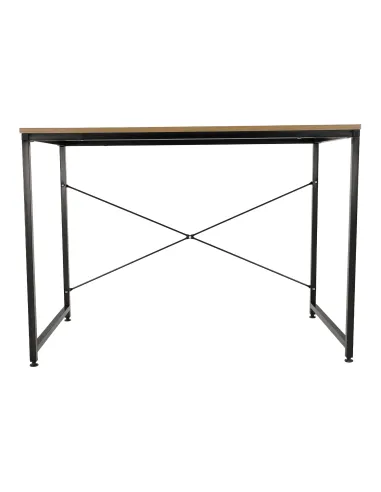 Birou, stejar / negru, 90x60 cm, MELLORA | MobilaOK