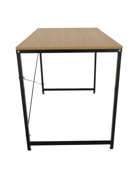 Birou, stejar / negru, 90x60 cm, MELLORA | MobilaOK