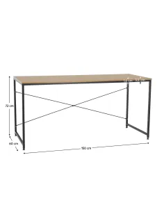 Birou MELLORA pentru birou, 150x60 cm, PAL melaminat | MobilaOK 2