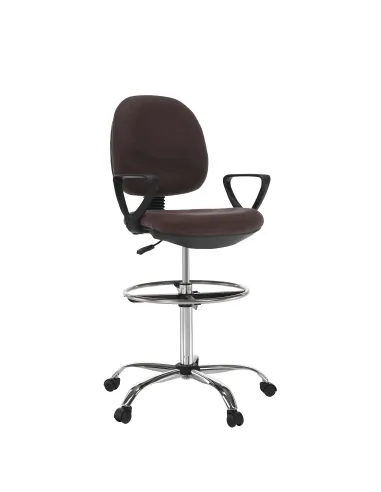 Scaun birou TAMBER, atelier/recepție, 62x57x116-137 cm, țesătură și metal | MobilaOK