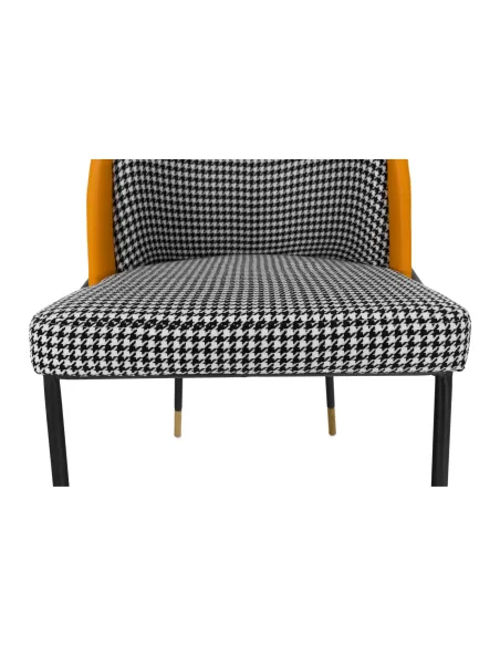 Scaun, KIRNA, dining, 54x56x78 cm, piele ecologică și metal | MobilaOK