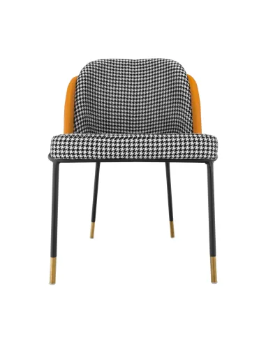 Scaun, KIRNA, dining, 54x56x78 cm, piele ecologică și metal | MobilaOK