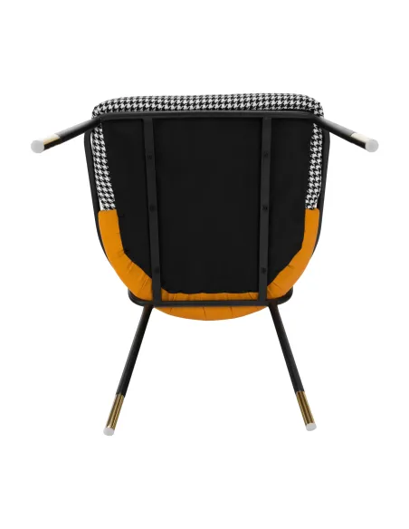 Scaun, KIRNA, dining, 54x56x78 cm, piele ecologică și metal | MobilaOK