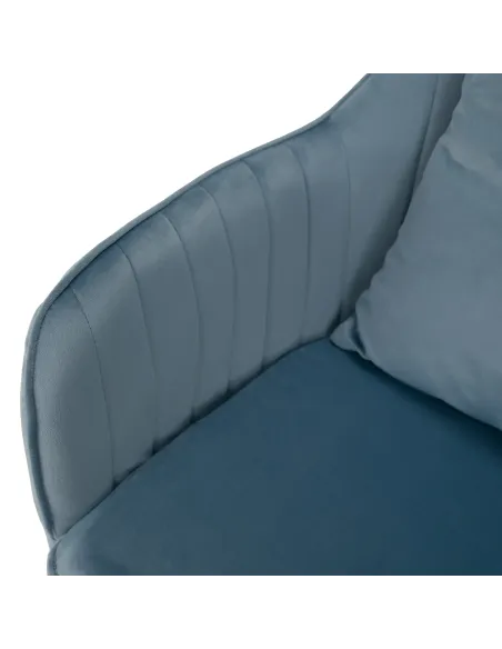 Scaun de birou KLIAN, birou, 59x61x87/101 cm, catifea și crom | MobilaOK