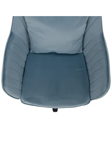Scaun de birou KLIAN, birou, 59x61x87/101 cm, catifea și crom | MobilaOK