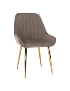 Scaun PERLIA, dining, 56x62x89 cm, catifea, metal | MobilaOK