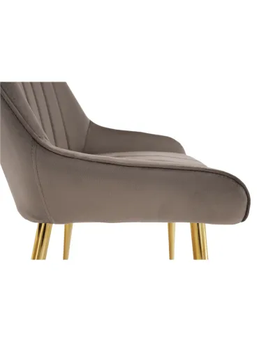 Scaun PERLIA, dining, 56x62x89 cm, catifea, metal | MobilaOK