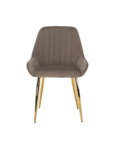 Scaun PERLIA, dining, 56x62x89 cm, catifea, metal | MobilaOK