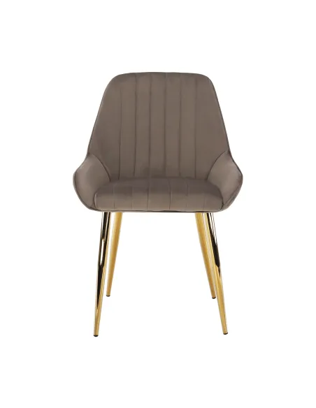 Scaun PERLIA, dining, 56x62x89 cm, catifea, metal | MobilaOK