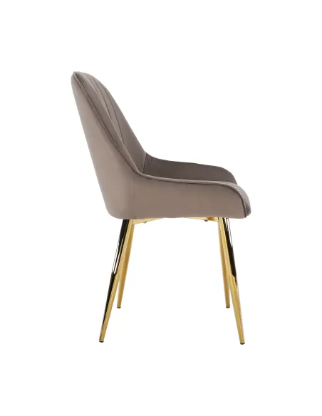 Scaun PERLIA, dining, 56x62x89 cm, catifea, metal | MobilaOK