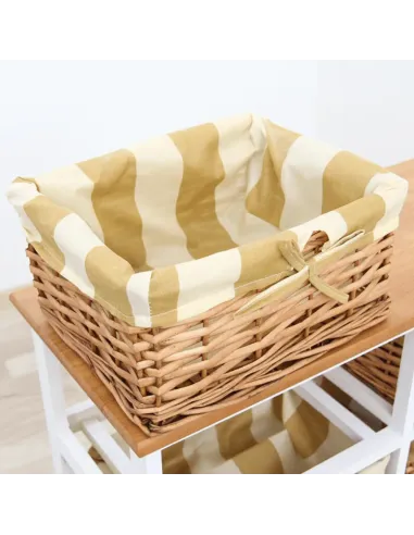 Comodă GINGER 1 pentru dormitor, 71x28x61 cm, din lemn și nuiele | MobilaOK